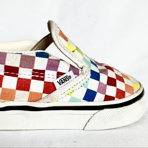Vans Kids 🌈 Rainbow Slip On Sneakers